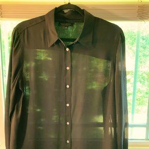 Banana Republic black large blouse